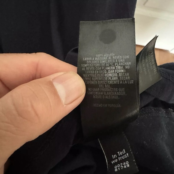 Ted Baker Mens Polo shirt Navy Blue size 4 - Picture 5 of 6